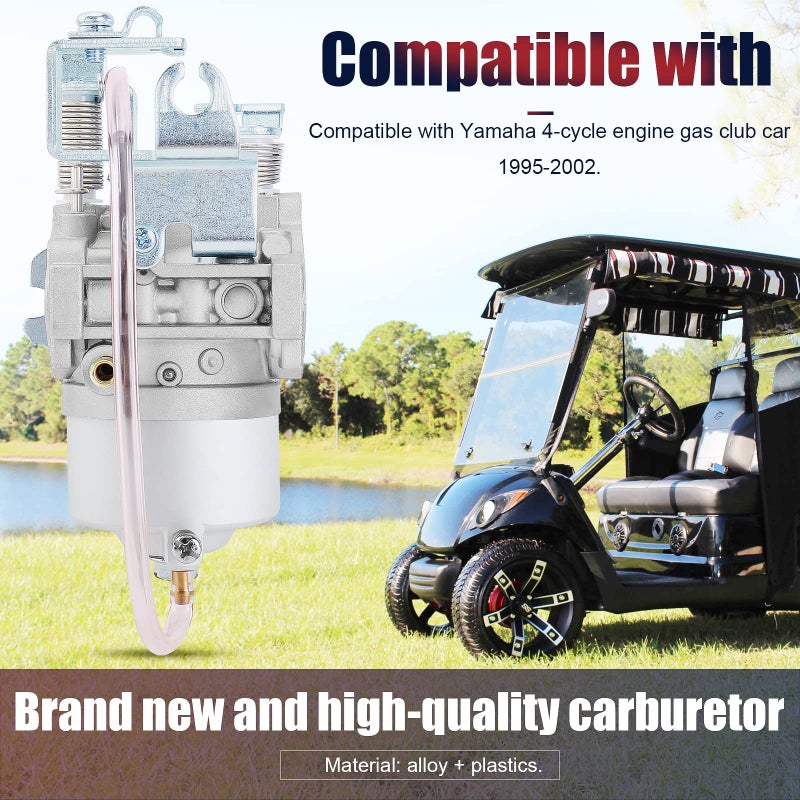 QAZAKY G16 Carburetor Compatible with Yamaha Golf Cart G16A G17 G18 G19 G20 G21 JN6-14101-15 JN6-14101-14 JN6-14101-10 JN3-14101-00 17555 17557 4-Cycle Engine 1995 1996 1997 1998 1999 2000 2001 2002 - Image 5